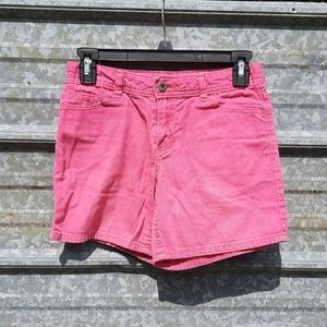 Pink Denim Shorts